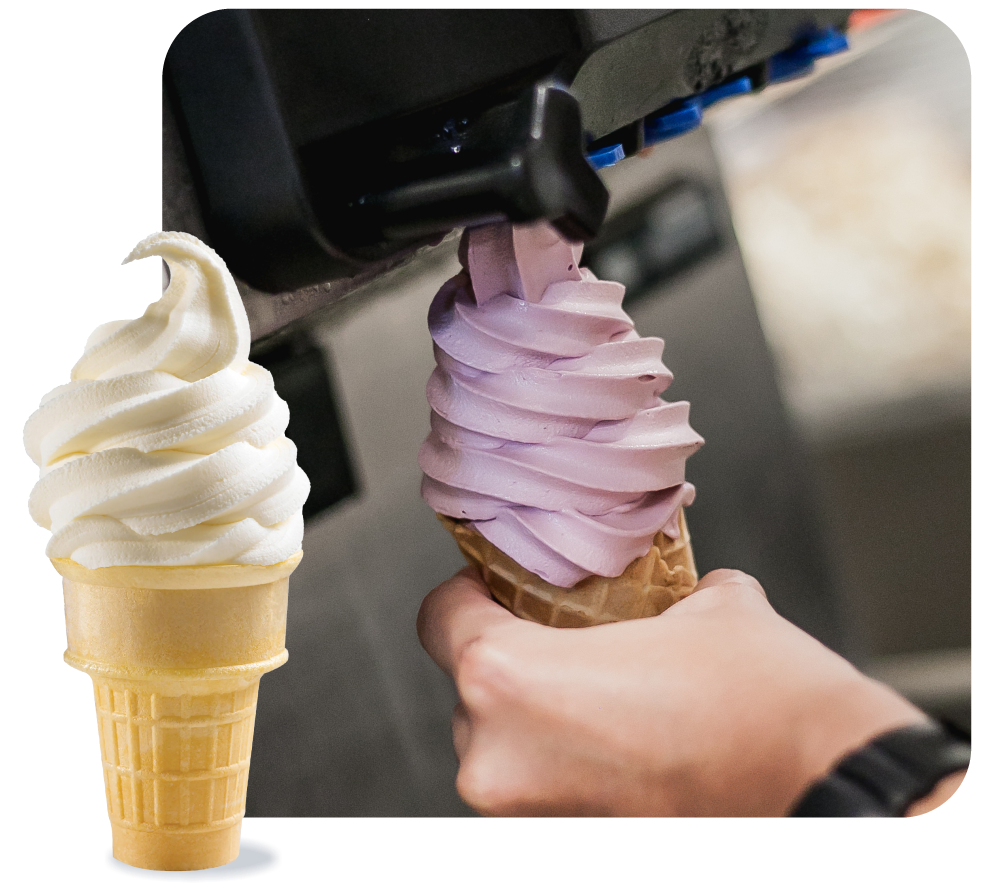 Toft soft serve for food service