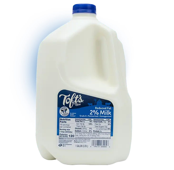Toft 2% milk gallon